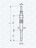 Свеча накаливания 062900023304 от производителя MAGNETI MARELLI