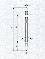 Свеча накаливания 062900047304 от производителя MAGNETI MARELLI