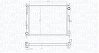BM1653 Радиатор, охлаждения двигателя NISSAN MICRA 1.5 dCi NISSAN NOTE (E11) (06-) 1.5