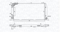 Радиатор AUDI 80 86-96 1.6-1.8 охлаждения