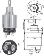 AME0126 Реле втягивающее AUDI 80/100/VW/FORD ESCORT/FIESTA/OPEL OMEGA/CORSA