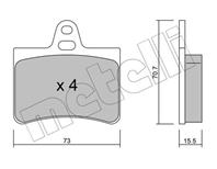 Колодки тормозные дисковые задние 2203330 от компании METELLI