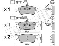 Колодки тормозные дисковые задние 2206610 от компании METELLI