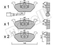 Колодки тормозные передние к-кт AUDI A2/A3/VW GOLF-4/BORA