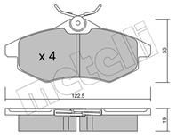 Колодки тормозные передние к-кт CITROEN C-3 1 1-1 4 L