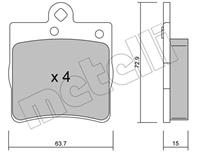 Колодки тормозные дисковые задние 2203430 от компании METELLI