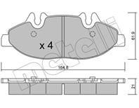 Колодки тормозные передние к-кт MERCEDES VITO/VIANO (W639) (2003&gt)