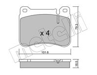 Колодки тормозные передние к-кт MB W203