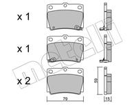 Колодки тормозные дисковые задние 2204840 от компании METELLI