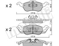 Колодки тормозные передние к-кт FORD FOCUS 98&gt