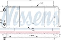 Ns604201_радиатор системы охлаждения! audi 100 1.6/1.8 76-90