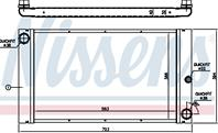 E60 {e63/e64 04-/e65/e66 01-} радиатор охлажден (nissens) (nrf) (geri) (см.каталог)