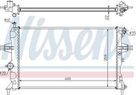 NISSENS 630041 Радиатор ASTRA G/ZAFIRA 1.4-2.2 МКПП (OL2296)