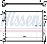 NS63025A_радиатор системы охлаждения! МКПП Nissan