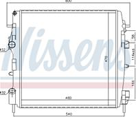 Ns63762_радиатор системы охлаждения! renault kang
