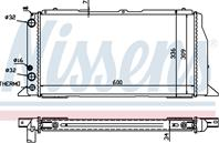 Ns60487_радиатор системы охлаждения! audi 80 1.6-