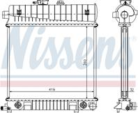 W202 радиатор охлажден (nissens) (nrf) (geri) (см.каталог)