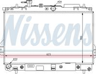 NS67480_радиатор системы охлаждения! АКПП Hyundai Matrix 1.6/1.8 01&gt