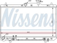 NISSENS 67023 Радиатор ACCENT 1.5/1.6 АКПП 00- (HY2086)