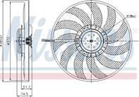 NS85638_вентилятор охлаждения основной!AC+ Audi A