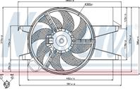 NS85029_вентилятор охлаждения! Ford Fiesta/Fusion 1.25/1.4 01&gt