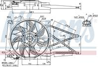 NISSENS 85185 Вентилятор радиатора ASTRA G/ZAFIRA -05