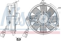 Вентилятор  охлаждение двигателя audi a4/6 1.8-2.8