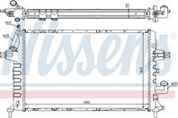 NS63021A_радиатор системы охлаждения! Opel Astra