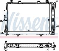 W140 радиатор охлажден (nissens) (nrf) (см.каталог)