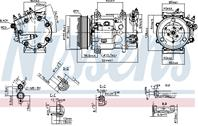 Компрессор кондиционера PEUGEOT 508 (10-) 1.6 VTi