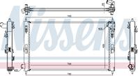 Lancer {outlander 07-/c-crosser 07-/4007 07-} радиатор охлажден кроме 1.5 at (nissens) (см.каталог)