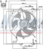NS85267_вентилятор охлаждения! Rover 25/45 1.4/1.6i 99&gt