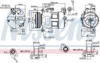 Компрессор кондиционера volvo s60 ii  s80 ii  v60  v70 ii  v70 iii  xc