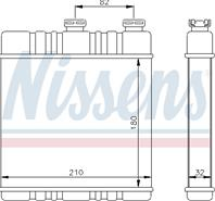 NS72660_радиатор печки! Opel Astra all 97&gt/Zafira