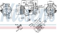 Компрессор кондиционера opel astra j  astra j gtc  meriva b  zafira c