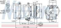 NS89108_компрессор кондиционера! Daewoo Lanos 1.4/1.5/1.6 97&gt