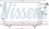 Audi a6 {+ai 100 91-94} конденсатор кондиц (nissens) (nrf) (geri) (см.каталог)