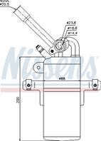 NISSENS 95213 Осушитель кондиционера FORD FOCUS 1.4-2.0/1.8D 98-04