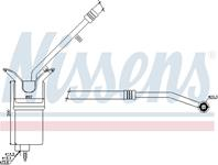 NISSENS 95330 Осушитель кондиционера FORD MONDEO 1.8-3.0/2.0TD/2.2TD 00-07