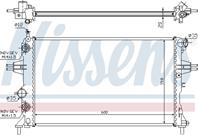 NISSENS 632461 Радиатор ASTRA G/ZAFIRA 1.4-2.2 АКПП(OL2254)