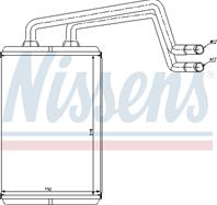 Ns77612_радиатор печки! hyundai elantra 1.6-2.0 00&gt