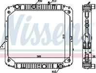 NS62747_радиатор системы охлаждения !пластик/медь 510x623x33 MB 1114AK/914AK дв