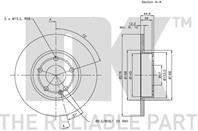 203371NK_диск тормозной передний! MB W169 1.5/1.6