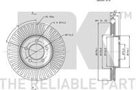 203263nk диск тормозной передний. ford maverick 2.0-3.0 01  mazda tribute 2.0-3.0 00