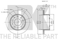 203732nk диск тормозной задний. citroen jumper  fiat ducato  peugeot boxer 2.0-2.8hdi 02