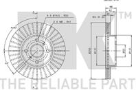 204543nk диск тормозной передний. toyota corolla all 92-02