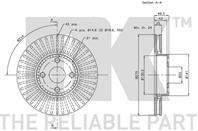 204580nk_диск тормозной передний! toyota corolla