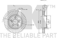 Диск тормозной TOYOTA CARINA E 1.6-2.0 92-95/CELICA 1.8 93- передний вент.