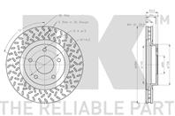 Диск тормозной nk перед ( 4615a178 ) nk209329 (в коробке 2шт)