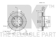 202628NK_диск тормозной передний! Honda Logo GA3